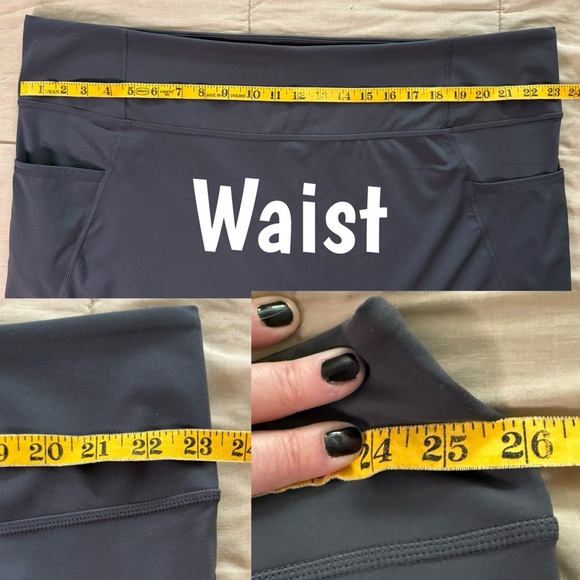 Zuda Plus Iron Gray Leggings: Wide Waistband, Full-Length, Pockets. Sz 3X - Picture 9 of 17